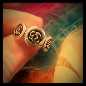 Size 6 Om Symbol Ring 9.25 Sterling Silver